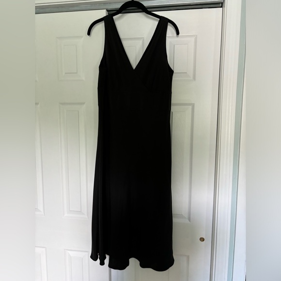 J Crew 100% silk black dress - Picture 1 of 7
